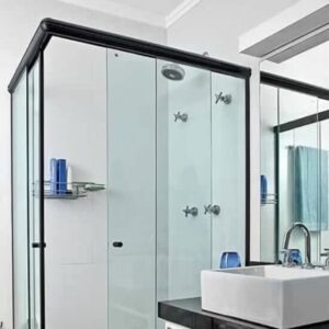 Box para banheiro modelo canto 04 folhas